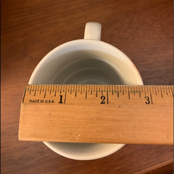 SOLD Japanese 1970's Porcelain Mug Chrysanthemum Flower 10oz Chinese Orange - Picture 9 of 10